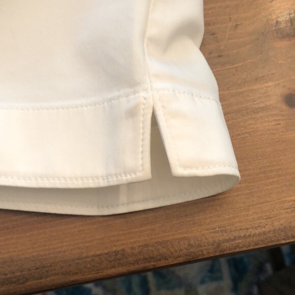 ST JOHN SIZE 6 WHITE STRAIGHT LEG CROPPED CAPRI PANTS - Picture 10 of 10